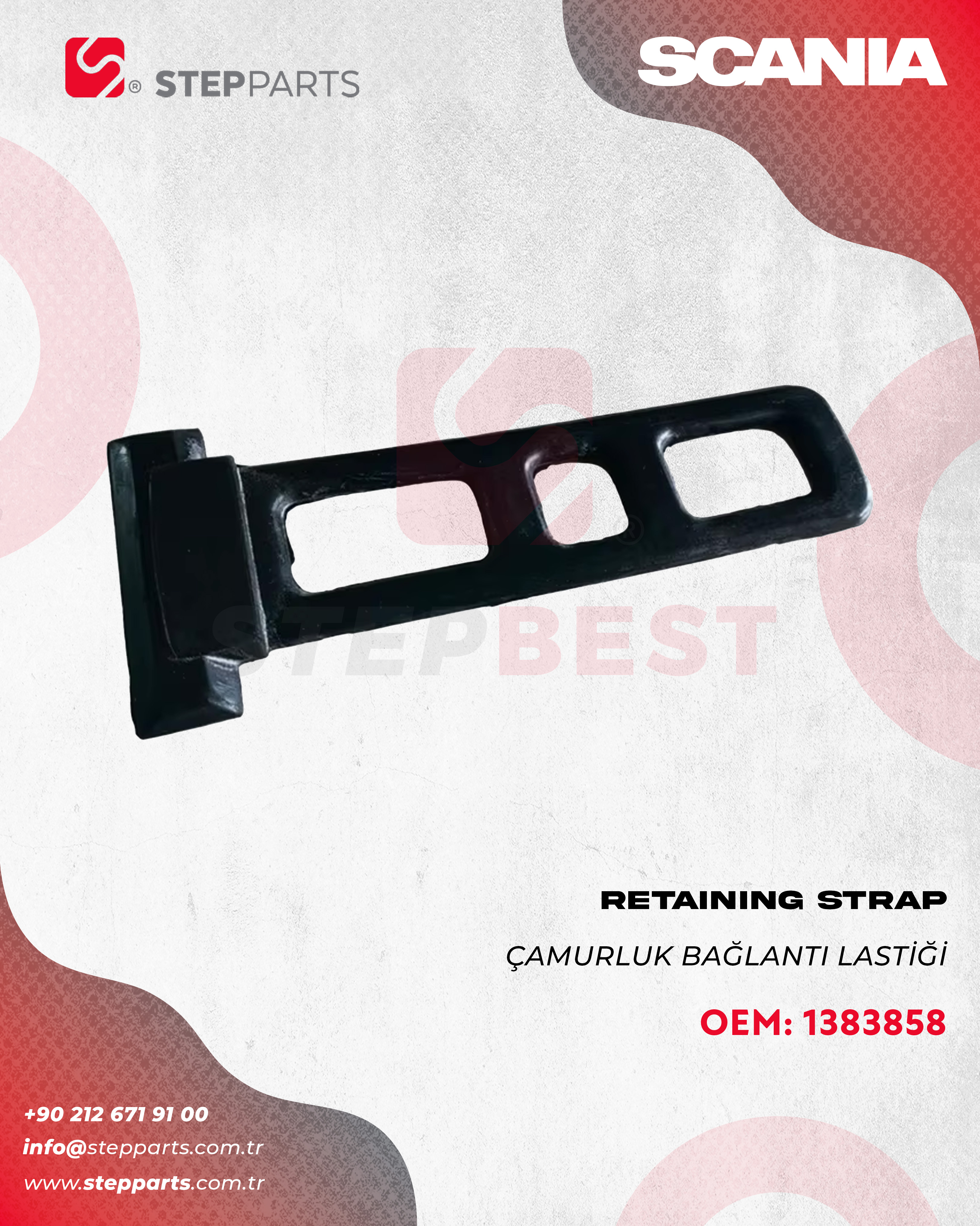 1383858 - SCANIA ÇAMURLUK BAĞLANTI LASTİĞİ