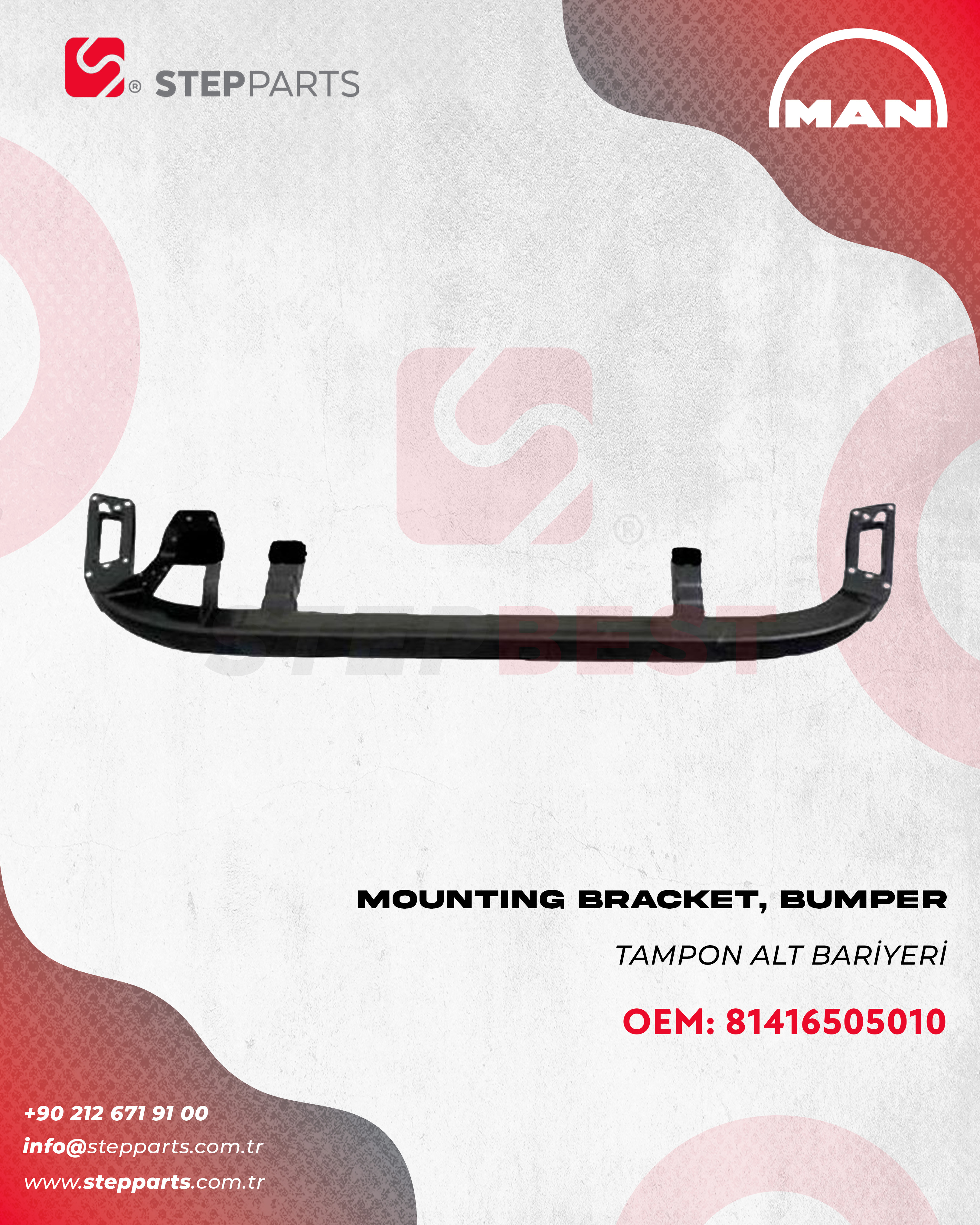 81416505010 - MAN TGA/TGS TAMPON ALT BARİYERİ