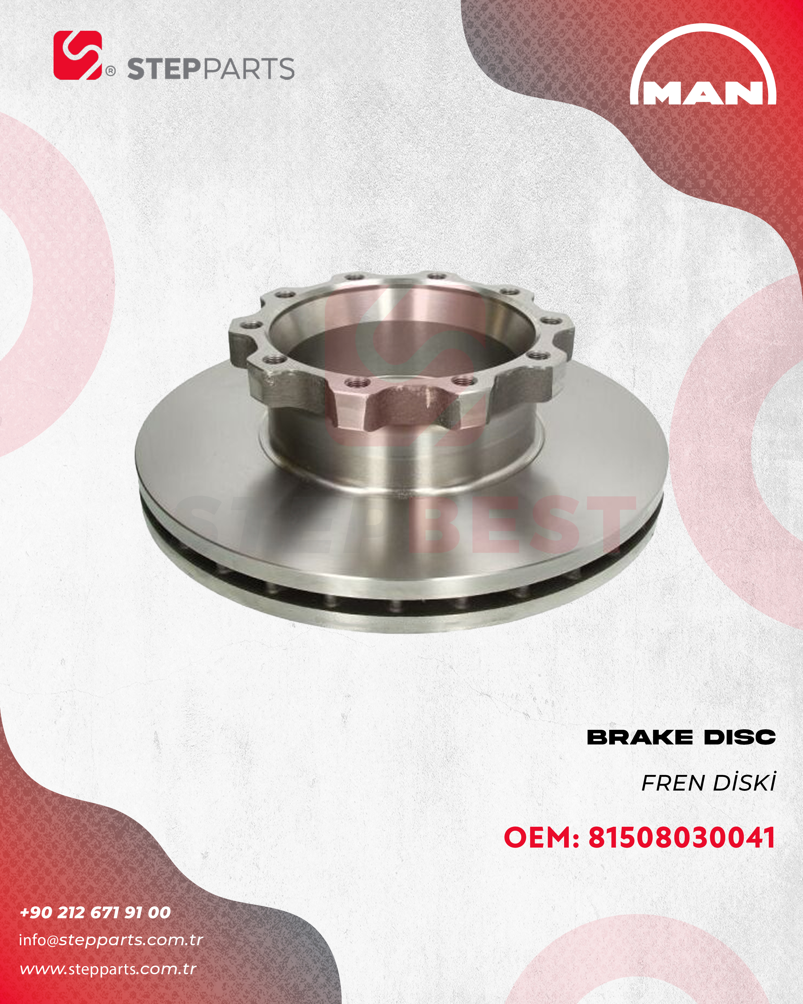 81508030041 - MAN TGA/TGS/TGX FREN DİSKİ