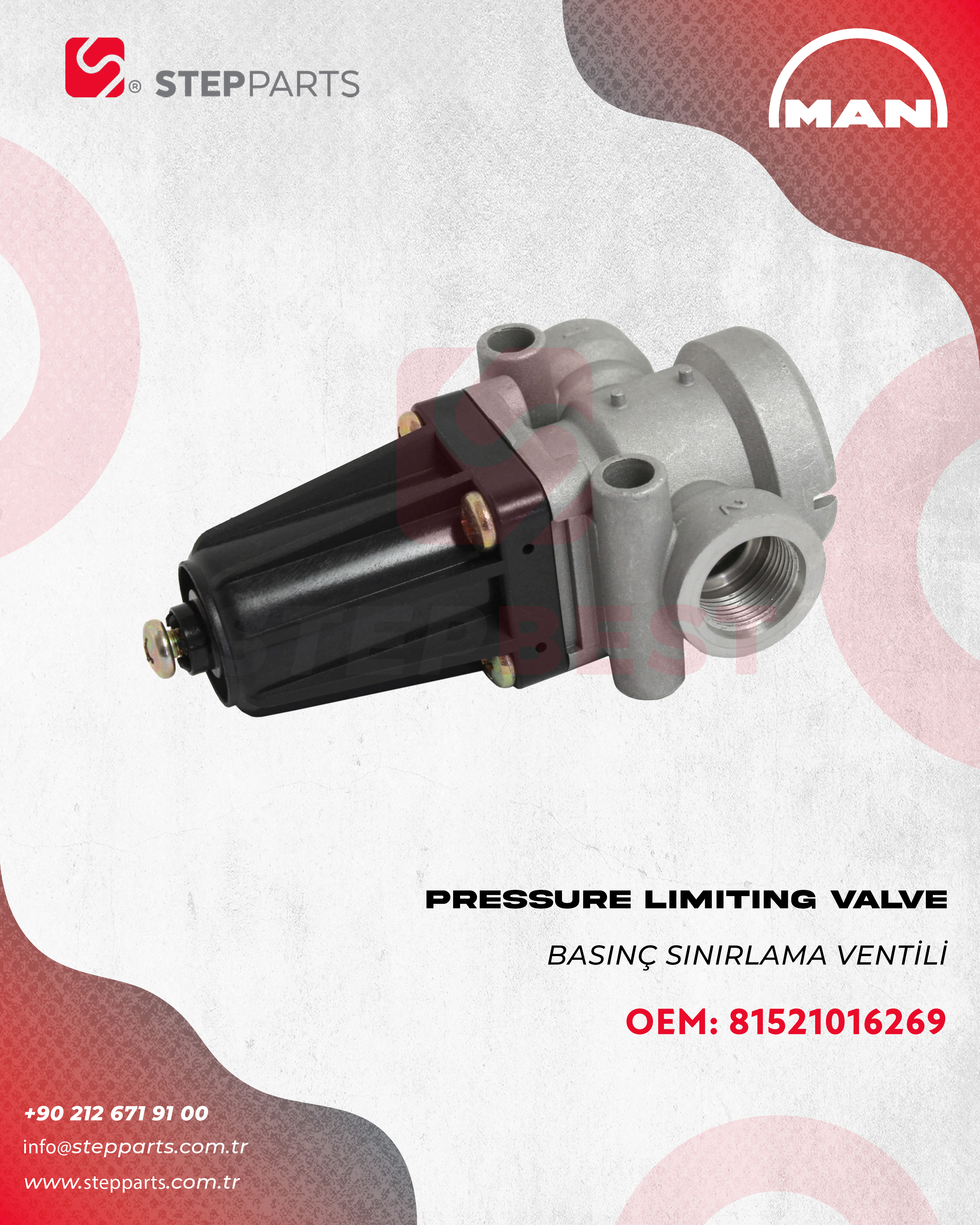 81521016269 - MAN BASINÇ SINIRLAMA VENTİLİ 
