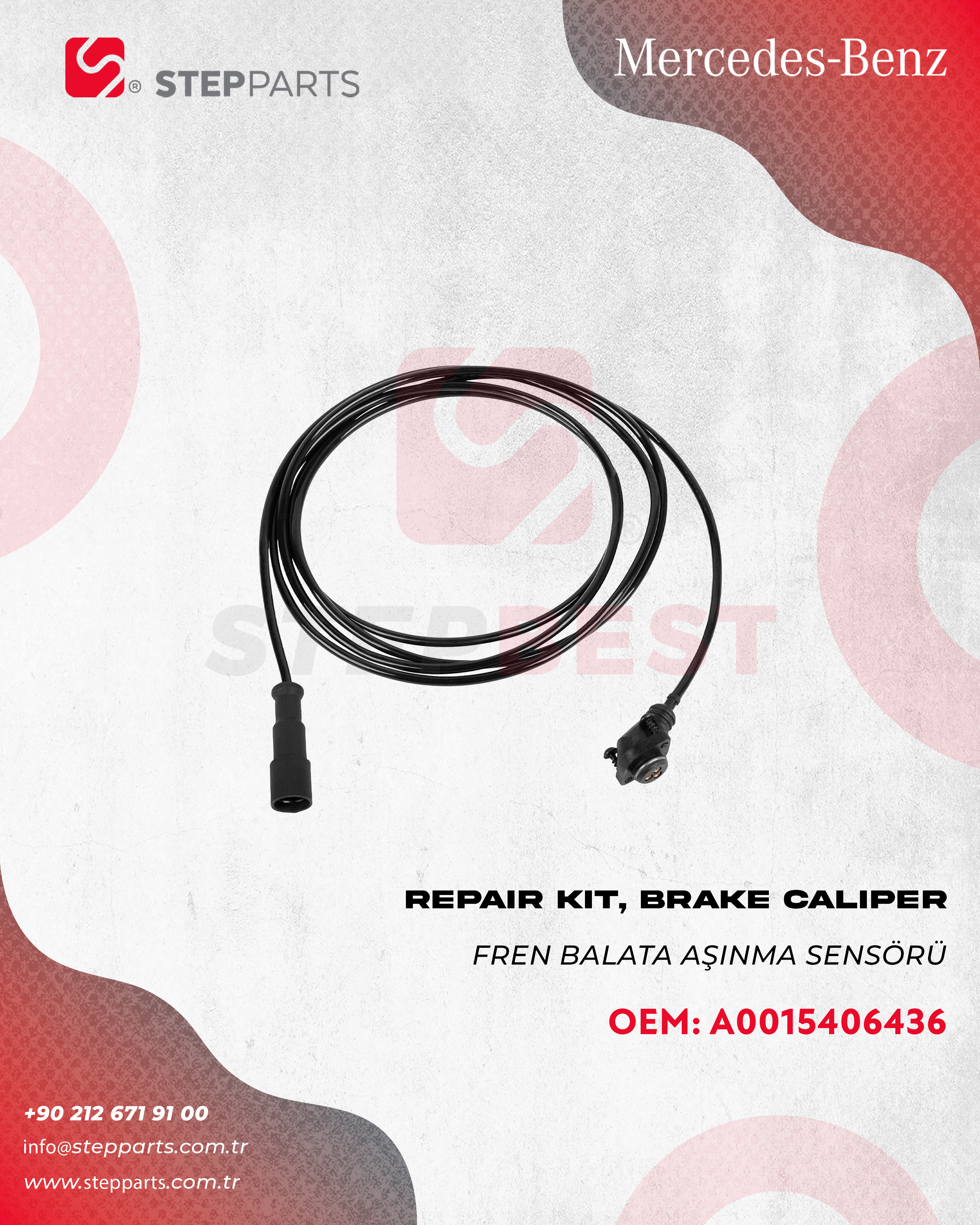 A0015406436 - MERCEDES FREN BALATA AŞINMA SENSÖRÜ