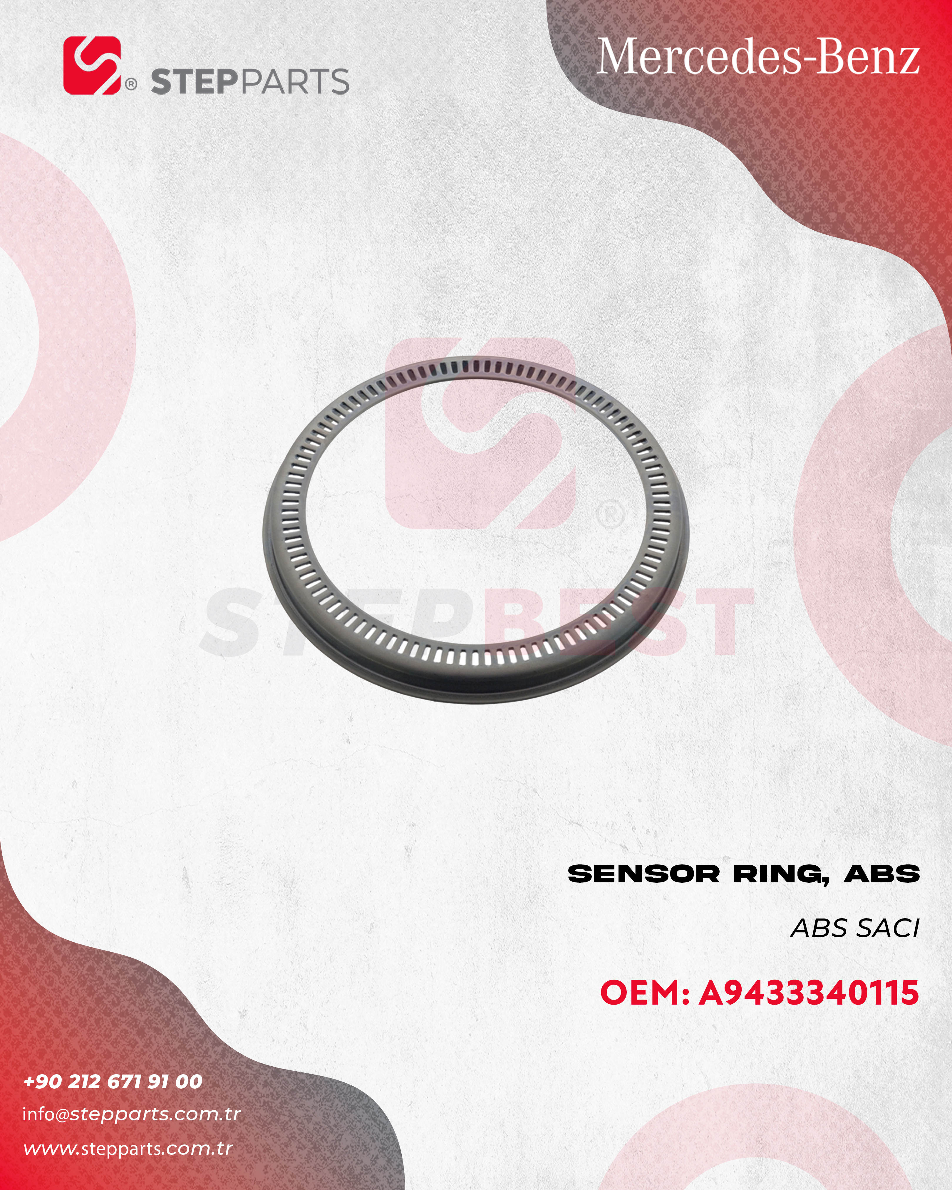 A9433340115 - MERCEDES AXOR / ACTROS ABS SACI