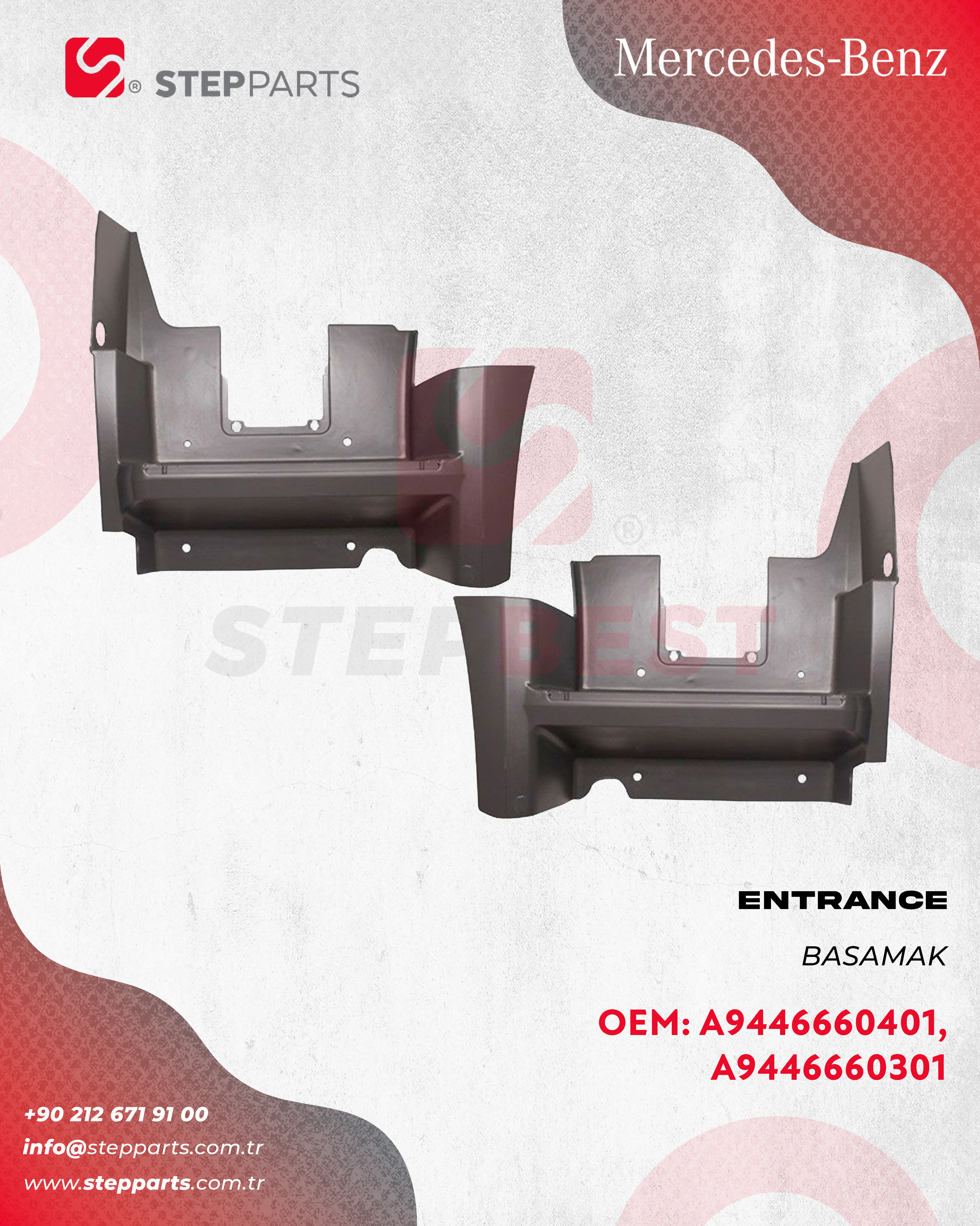 A9446660401, A9446660301 - MERCEDES AXOR 4140 BASAMAK